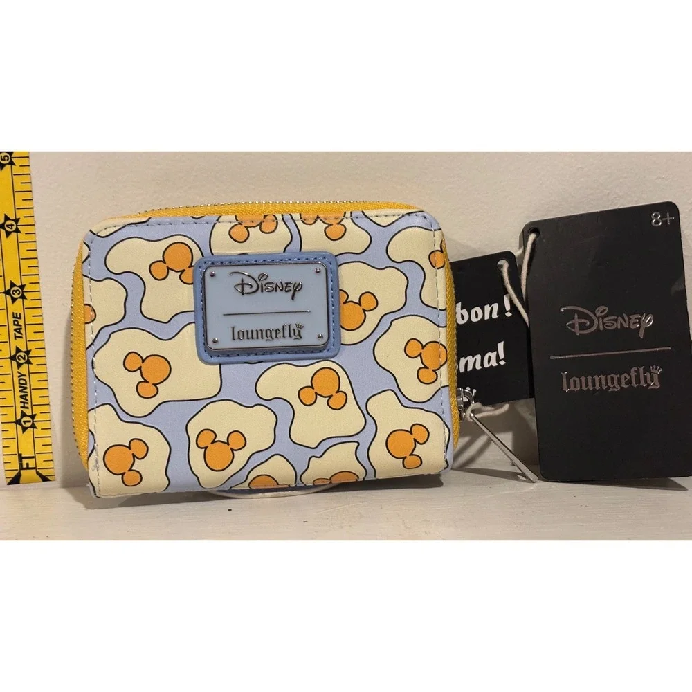 Loungefly Disney Mickey Waffle Scented Wallet Blue Yellow New With Tags